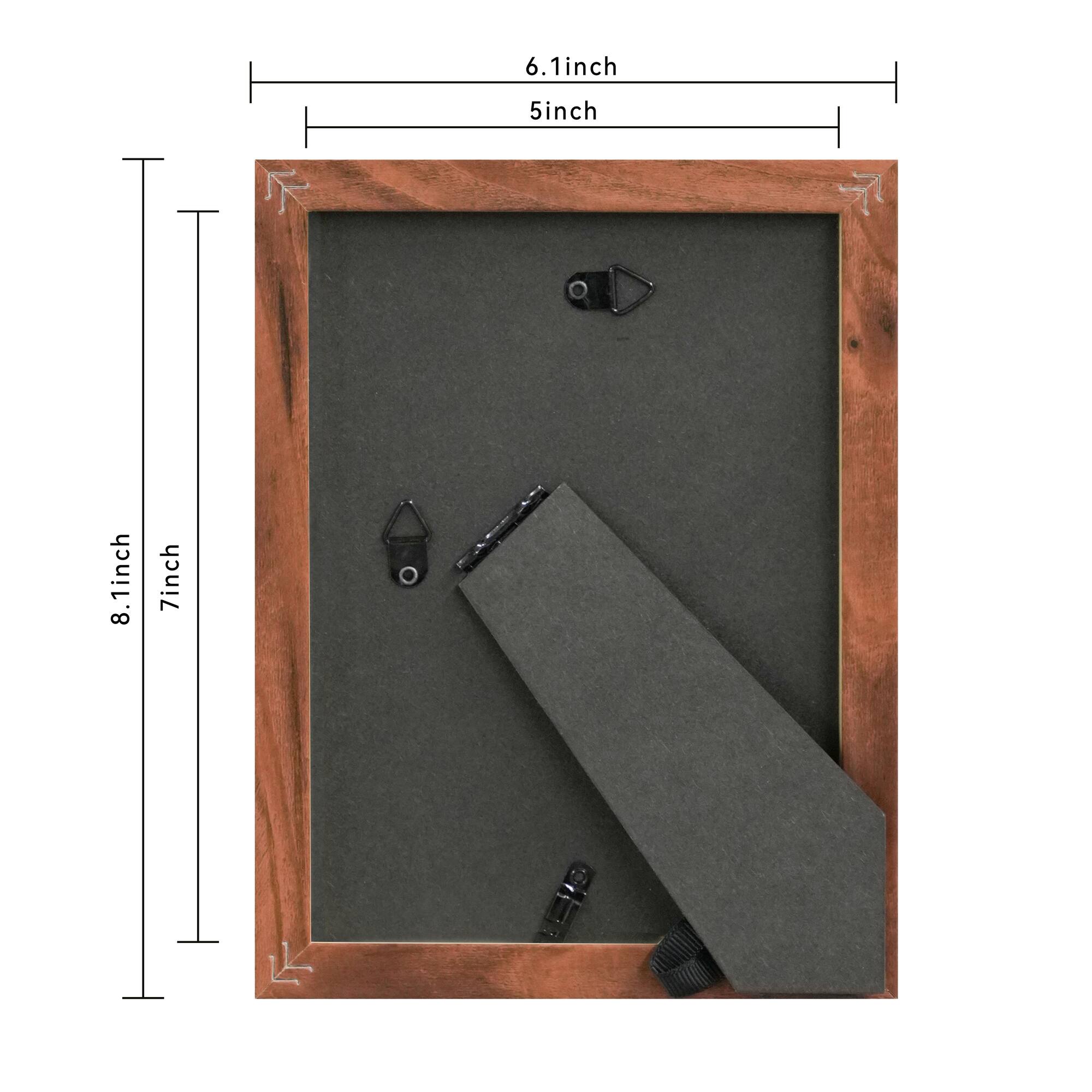 4" x 6" Wood Grain Tabletop Frame with Mat, Treasured Finds by Ashland®